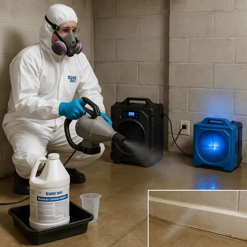 Sanitization and Odor Removal process in Burnsville, NC